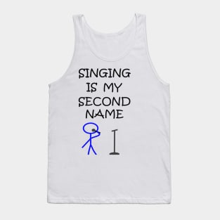 Stick Figure Singing Tank Top